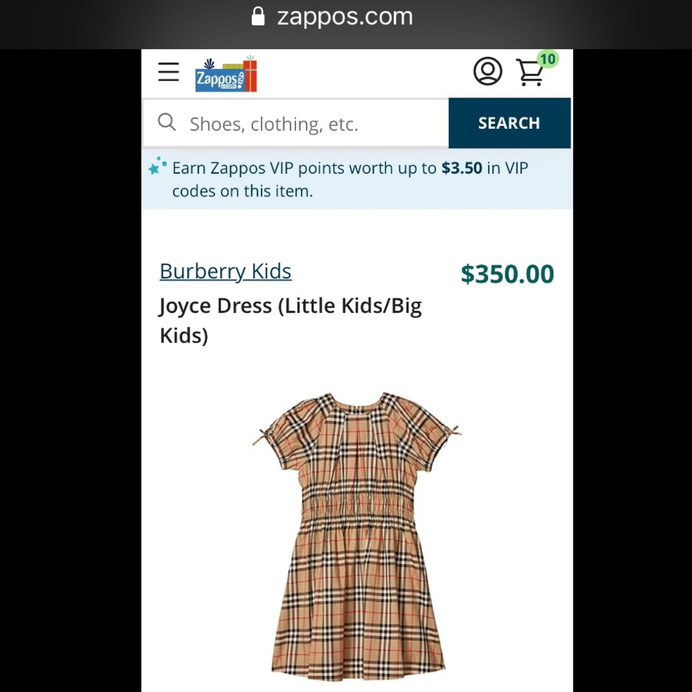 NWT Burberry 3T Joyce Smocked Vintage Check Dress - Picture 14 of 15